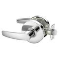 Sargent Grade 1 Passage Cylindrical Lock, B Lever, Non-Keyed, Bright Chrome Finish, Not Handed 28-10U15 LB 26